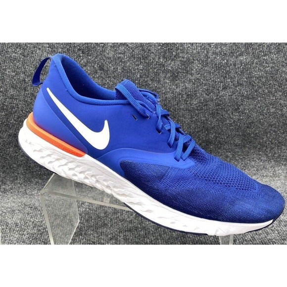 Nike Other - Nike Odyssey React 2 Flyknit White Blue Sneaker Running Shoes AH1015-400 Mens 14
